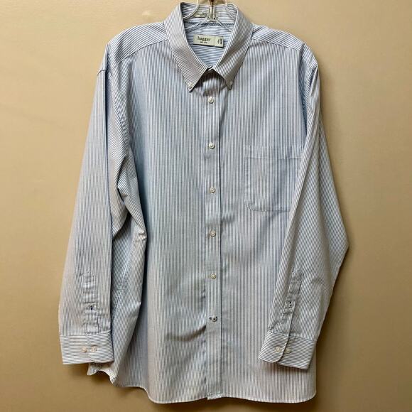 Haggar Regular Fit Button Down Dress Shirt for Men 17 1/2   34/35 - Picture 1 of 11